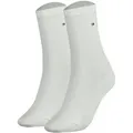 Produktbild: TOMMY HILFIGER Damen Socken, 2er Pack - Classic, Strümpfe, einfarbig Weiß 35-38