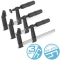 Produktbild: STAHLWERK 3 x Schraubzwinge 80x200 mm Klemmzwinge stabile F-Zwinge