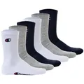 Produktbild: Champion Unisex Socken, 6 Paar - Crew Socken Basic Blau/Weiß/Grau EU 43-46