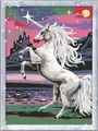 Produktbild: Ravensburger CreArt 28563 - Magisches Einhorn - Malen nach Zahlen für Kinder ab 9 Jahre, Malset mit Rahmen, Pinsel und Acrylfarben, Geschenk für Mädchen und Jungen, mit Glitzer