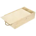 Produktbild: Creative Deco Weinkiste Holzkiste Wein-Box für 2 Flasche mit Schiebedeckel