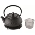 Produktbild: Weis Teekanne Gusseisen 0,7 ltr. mit Untersetzer - Schwarz
