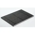 Produktbild: Aco - Schuhabstreifermatte Alu Schwarz, Mit Gummistreifen, 60 X 40 Cm Schuhabstreifer