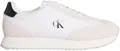 Produktbild: Calvin Klein Herren Runner Sneaker Retro Lace Up aus Leder, Weiß (Bright White/Black), 45