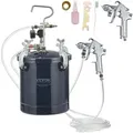 Produktbild: VEVOR Druckbehälter Farbbehälter Sprühfarbe Drucktopf 10 L Drucktank, 60 psi Lackierpistole Farbbehälter Φ 52 x 32 cm Spray Paint Pressure Pot Tank Paint Container Farbspritzpistolen Lacken, Flecken