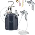 Produktbild: VEVOR Druckbehälter Farbbehälter Sprühfarbe Drucktopf 10 L Drucktank, 60 psi Lackierpistole Farbbehälter  52 x 32 cm Spray Paint Pressure Pot Tank Paint Container Farbspritzpistolen Lacken, Flecken