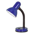 Produktbild: EGLO Tischlampe Basic, 1 flammige Tischleuchte, Schreibtischlampe aus Stahl und Kunststoff, Farbe: Blau, Fassung: E27