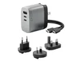 Produktbild: Alogic Rapid Power 3X67 - Netzteil - verschiedene Länder - 67 Watt - 1.5 A - PD - 3 Ausgabeanschlussstellen (2 x USB-C, USB)