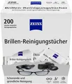 Produktbild: ZEISS Brillen-Reinigungstücher mit Alkohol 200 Stück NEUE REZEPTUR