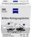 Produktbild: ZEISS Brillen-Reinigungstücher mit Alkohol 200 Stück einzeln verpackt ohne OVP