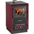 Produktbild: Küchenherd Justus Festbrennstoffherd Rustico-50 2.0 Stahlkochf. rot - bordeaux