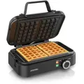 Produktbild: Arendo Waffeleisen Waffelautomat – 2 Waffeln à 12,6 cm-, 1200 W, Antihaftbeschichtung – Belgische Waffeln