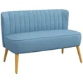 Produktbild: HOMCOM Sofa, Stoffsofa, 2-Sitzer, LxBxH: 117 x 117 x 77 cm - blau