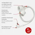 Produktbild: Verlängerungskabel 3m mit Flachstecker und Doppelsteckdose, Brennenstuhl, Weiß