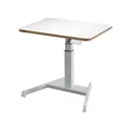Produktbild: LEITZ Ergo elektrisch höhenverstellbarer Schreibtisch weiß rechteckig, A-Fuß-Gestell weiß 80,0 x 60,0 cm 65340001
