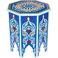 Produktbild: Orientalischer Beistelltisch Blumenhocker Gargar Blau