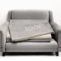 Produktbild: JOOP! Wohndecke Melange Doubleface Stein - Silber 150 x 200 cm