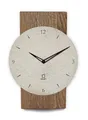 Produktbild: Natuhr Schiefer Wanduhr - Großglockner - Holz Eiche Sandstein geräuscharm Made in Germany (Sandstein - Räuchereiche, Quarz-Uhrwerk)