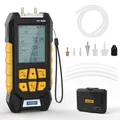 Produktbild: AUTOOL Manometer Digital, PT530 HLK Manometer, -1000~3000mbar / -100~300Kpa, ±0,25% FS Genauigkeit, Differenzdruckmessgerät met Adapter, Taschenlampe, 10 wählbaren Einheiten, Werkzeugkasten