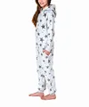 Produktbild: NORMANN-Wäschefabrik Damen Jumpsuit Overall mit Kapuze im Sternen Look aus Coralfleece - 202 267 961, Farbe:grau, Größe:36/38