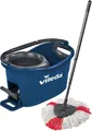 Produktbild: Vileda Bodenwischer-Set Turbo Colors Blau, (3-St., Komplettset aus Bodenwischer, Eimer und Wischmop), mit 3-teiligem Teleskopstiel, bis zu 130cm ausziehbar