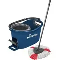 Produktbild: Wischmop-Set Turbo Easy Wring & Clean Box, Bodenwischer blau/schwarz, inkl. Powerschleuder und Fußpedal
