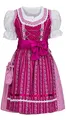 Produktbild: Nübler Dirndl Mädchen ANJA - 3-teiliges Set inkl. Bluse & Schürze - Beere, Original bayerische Tracht - Hochwertige, Pflegeleichte Qualität - Kinderdirndl für Oktoberfest, Größe:80