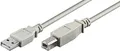 Produktbild: Goobay USB 2.0 AB 180 LC HiSpeed 2.0, 1.8m USB A USB B Male Grey USB Cable - USB Cables (1.8m, 1.8 m, USB A, USB B, Male/Male, Grey)