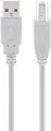 Produktbild: USB 2.0 Hi-Speed-Kabel, grau 1,8m