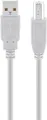 Produktbild: goobay USB 2.0 Hi-Speed Kabel A Stecker auf B Stecker grau 1,8 m