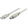 Produktbild: goobay USB 2.0 A/USB 2.0 B Kabel 1,8 m grau, 1 St.