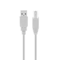 Produktbild: USB Kabel 2.0 Hi Speed Druckerkabel Scannerkabel 1.8 m grau USB A auf USB B