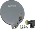Produktbild: Satellitenanlage Set Anthrazit Aluminium 75 cm