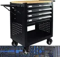 Produktbild: Werkstattwagen Profi Compact bestückt 85 x 68 x 46 cm 4 Schubladen mit 148tlg CV-Werkzeug Lochwand