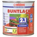 Produktbild: Wilckens Farben Acryl-Buntlack Buntlack 2in1 glänzend Lack 375ml, Grundierung und Decklack in einem weiß