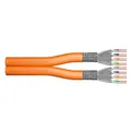 Produktbild: DIGITUS Ethernet Netzwerkkabel DK-1743-VH-D-1 100,0 m orange 1.200 MHz, 1 St.