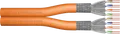 Produktbild: DIGITUS 1743VHD1 - Verlegekabel Cat.7 Duplex, S/FTP, 1200 MHz, orange, 100 m