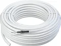 Produktbild: Schwaiger GmbH-KOX830 012- SAT-Koaxialkabel 30m/ 110 dB/hohes Schirmungsmaß/ 3-Fach geschirmt/Satellitenkabel/digital, HDTV, DVB-S/S2, DVB-C, DVB-T2/ unkonvektioniert/ 7,1 mm/weiß