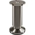 Produktbild: Möbelfuß alpha Edelstahloptik Höhe 120 mm