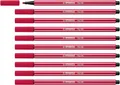 Produktbild: STABILO - Premium-Filzstift - Pen 68-10er Pack - dunkelrot