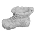 Produktbild: gartendekoparadies.de Schuh als Kräutertopf oder Pflanzschale Pflanzgefäß aus Steinguss, H. 22 cm, 2 Liter, 12 kg, Grau, frostsicher für Außenbereich