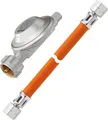 Produktbild: GOK Gasregler EN61 1,5kg/h 50mbar KLF x G1/4LH-KN + 150 cm Gasdruckschlauch