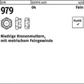 Produktbild: Kronenmutter DIN 979 niedrig M48x3 Automatenstahl 1 Stück