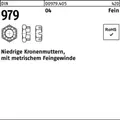 Produktbild: 000979040050480300 Kronenmutter DIN 979 niedrig M 48 x3 Automatenstahl