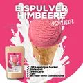 Produktbild: Eispulver Himbeere Soulfood LowCarberia 400g Eiscreme I Ohne Zuckerzusatz, Keto