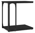 Produktbild: vidaXL Beistelltisch Beistelltisch Schwarz 50x35x52 cm Holzwerkstoff (1-St)