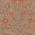 Produktbild: Bricoflor Orientalische Tapete mit Paisley Muster Orange Gold Terracotta Vliestapete mit Ornamenten für Esszimmer und Schlafzimmer