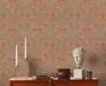 Produktbild: Vliestapete Paisley Barockornament Metallic Orange Grau Beige 39119-2 (4,15€/1qm