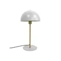 Produktbild: Leitmotiv Tischlampe Bonnet - Weiß - 20x20x39cm - Rund - Eisen - Tischleuchte Wohnzimmer & Schlafzimmer - Tischlampen modern