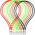 Produktbild: webbomb 10 Stück Schlüsselband Lanyard 360° Umhängeband 13 Farben edel glänzend mit Karabiner für Zugangskarten Ausweishalter Büro ID Karte Fahrkartenhülle Schlüsselbänder Handy Band (bunt 2)